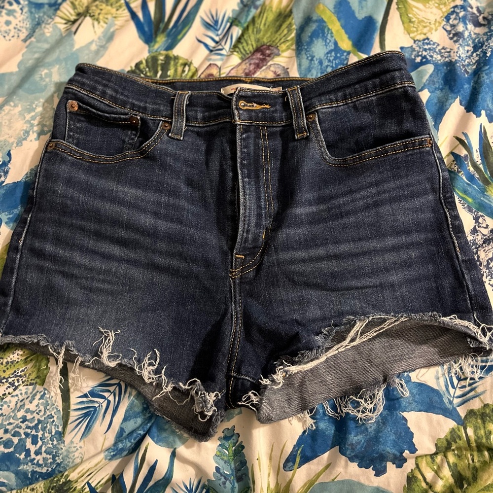 High Waisted Jean Shorts-NWOT